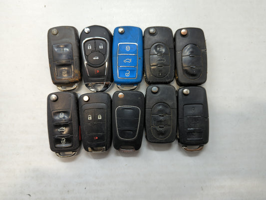 Lot of 10 Aftermarket Keyless Entry Remote Fob MIXED FCC IDS MIXED PART - Oemusedautoparts1.com