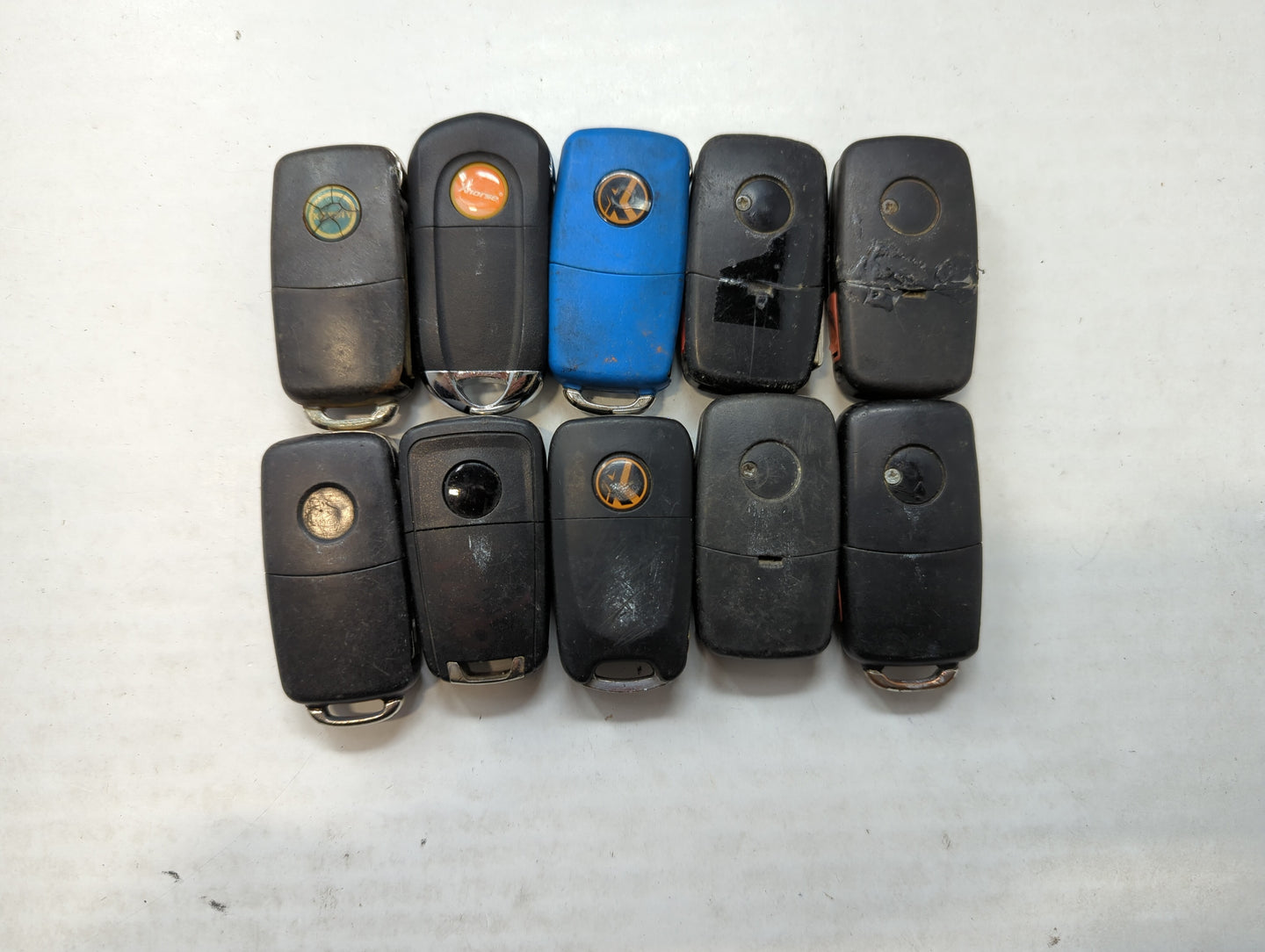 Lot of 10 Aftermarket Keyless Entry Remote Fob MIXED FCC IDS MIXED PART - Oemusedautoparts1.com