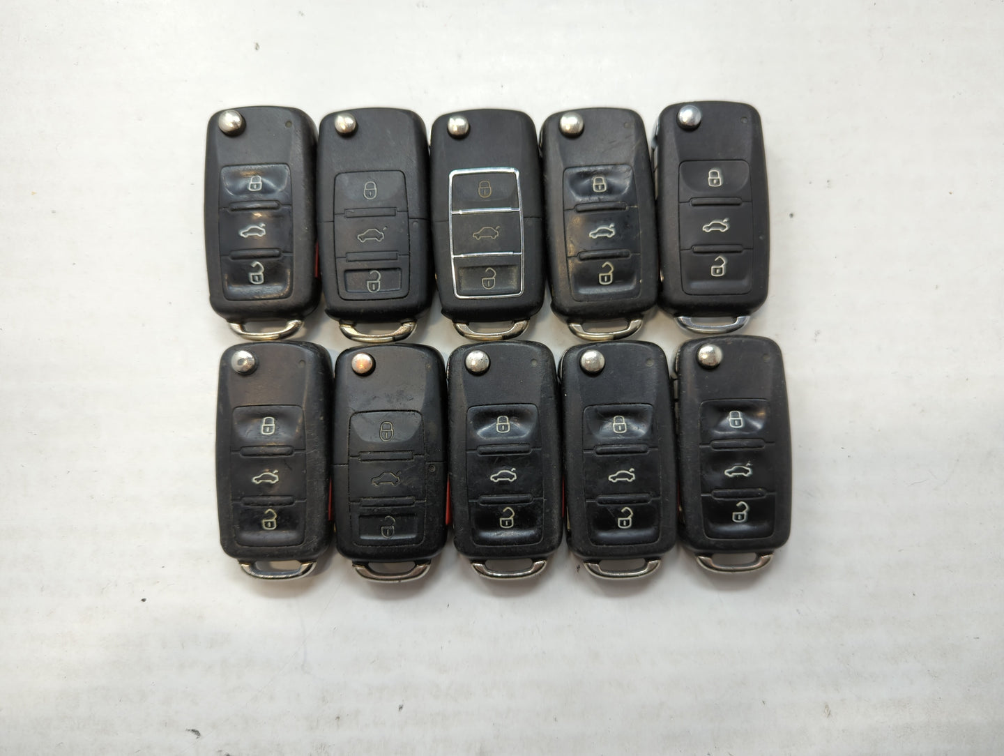Lot of 10 Aftermarket Keyless Entry Remote Fob MIXED FCC IDS MIXED PART - Oemusedautoparts1.com