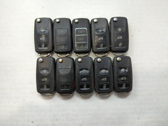 compare product Lot of 10 Aftermarket Keyless Entry Remote Fob MIXED FCC IDS MIXED PART