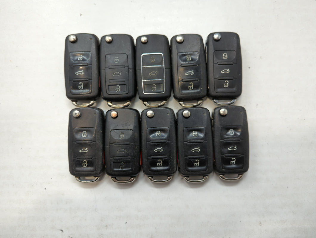 Lot of 10 Aftermarket Keyless Entry Remote Fob MIXED FCC IDS MIXED PART