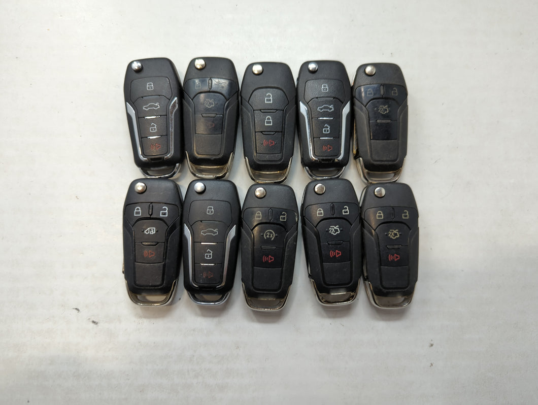 Lot of 10 Aftermarket Keyless Entry Remote Fob MIXED FCC IDS MIXED PART