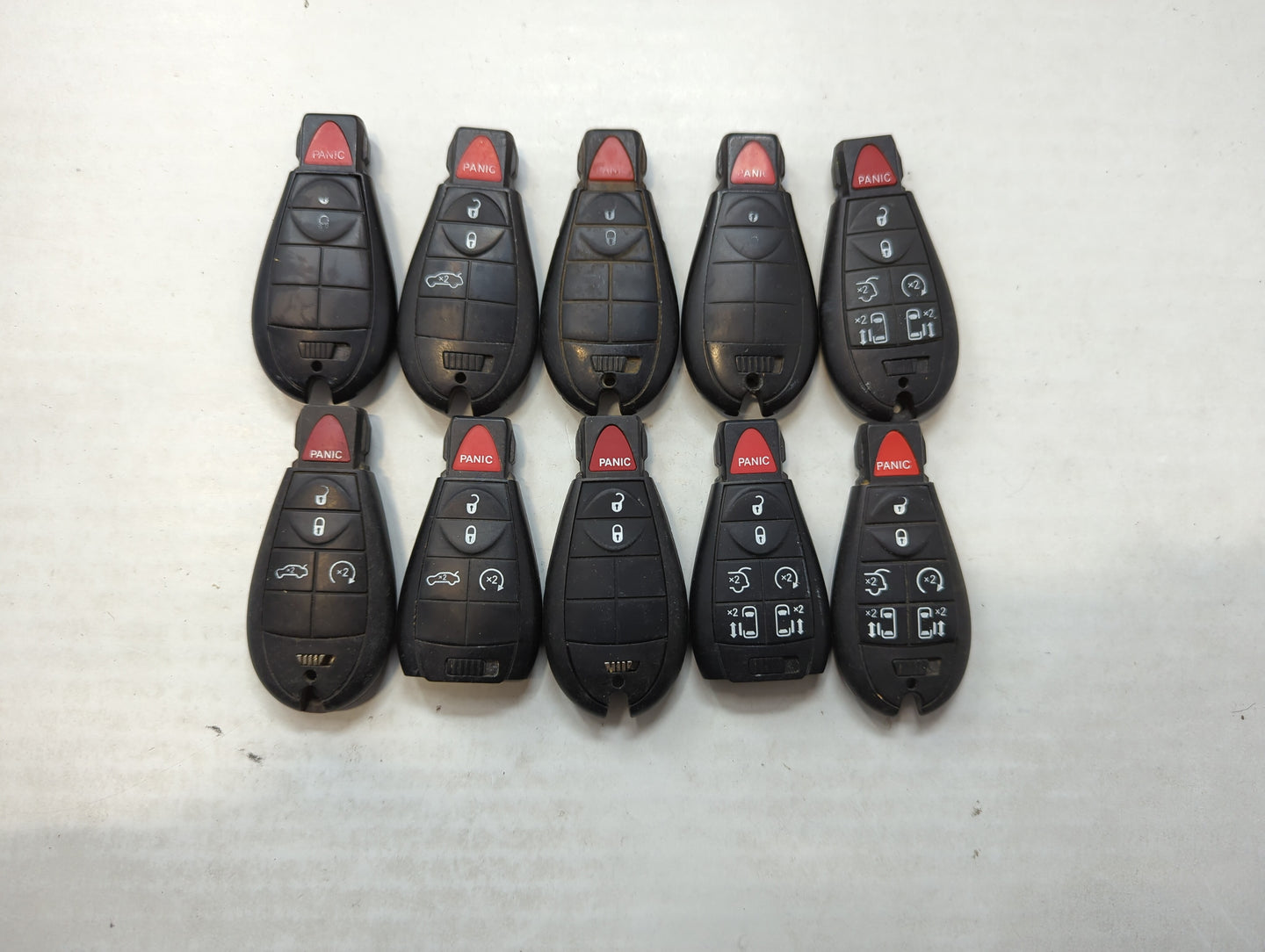 Lot of 10 Aftermarket Dodge/chrysler/jeep/ram Keyless Entry Remote Fob - Oemusedautoparts1.com