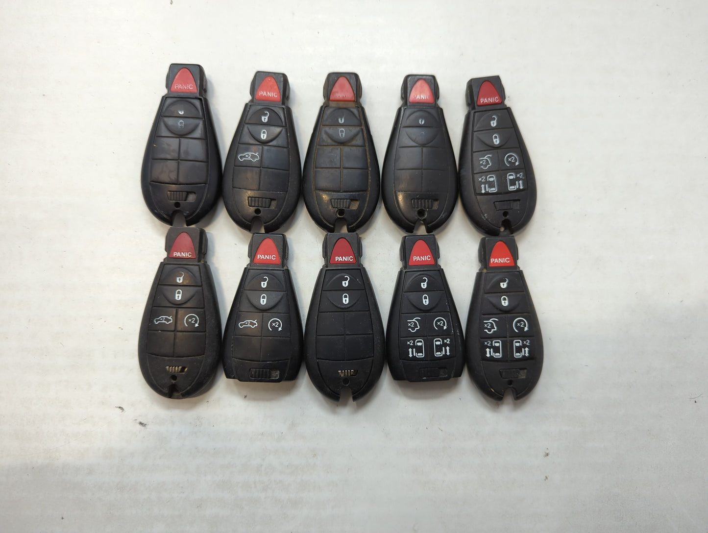 Lot of 10 Aftermarket Dodge/chrysler/jeep/ram Keyless Entry Remote Fob - Oemusedautoparts1.com