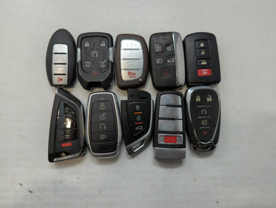 Lot of 10 Aftermarket Keyless Entry Remote Fob MIXED FCC IDS MIXED PART