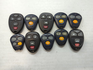 Lot of 10 Aftermarket Keyless Entry Remote Fob MIXED FCC IDS MIXED PART