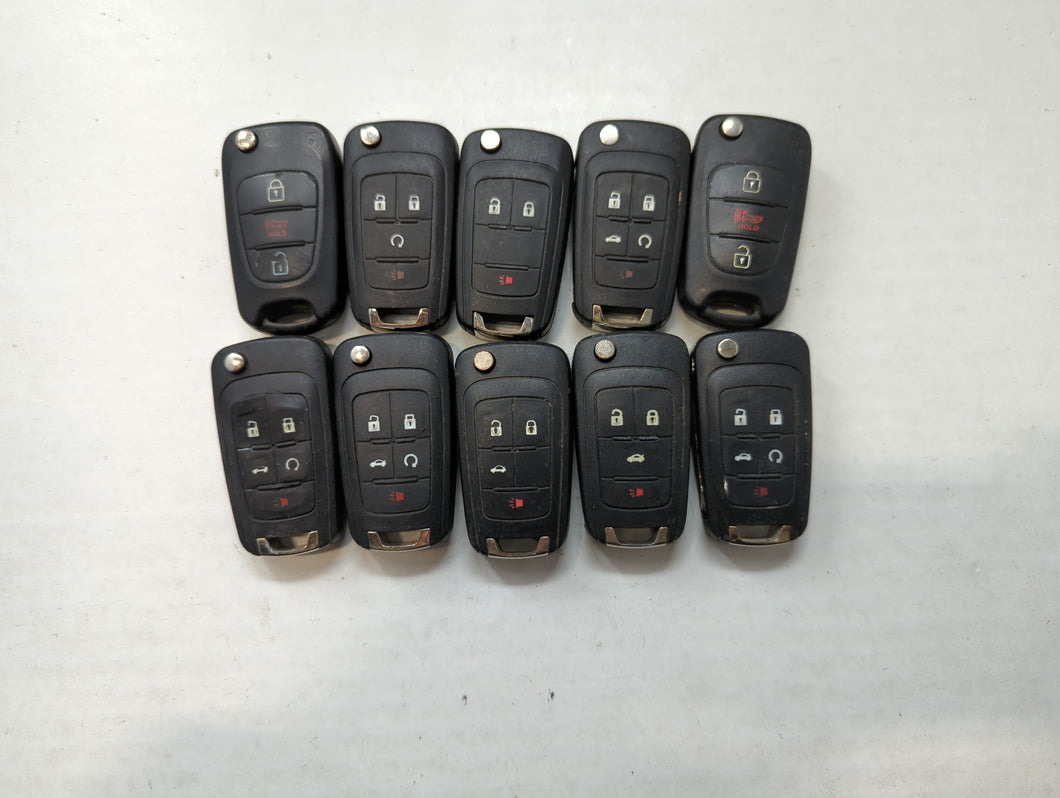 Lot of 10 Aftermarket Keyless Entry Remote Fob MIXED FCC IDS MIXED PART