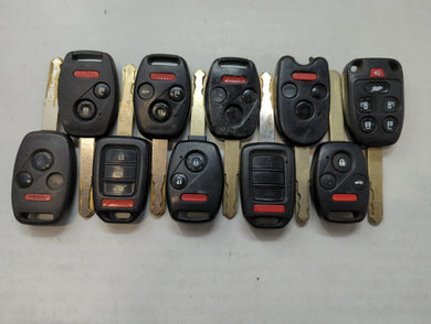 Lot of 10 Aftermarket Keyless Entry Remote Fob MIXED FCC IDS MIXED PART