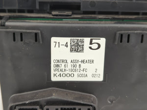 2016 Mazda 6 Climate Control Module Temperature AC/Heater Replacement P/N:EALH-18C612-FC GMN7 61 190 C Fits OEM Used Auto Parts