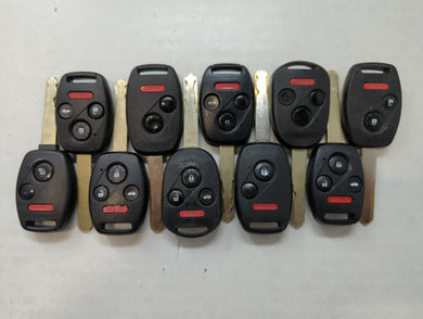 Lot of 10 Aftermarket Honda Keyless Entry Remote Fob MIXED FCC IDS MIXED