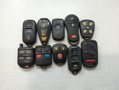 Lot of 10 Aftermarket Keyless Entry Remote Fob MIXED FCC IDS MIXED PART