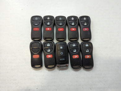 Lot of 10 Aftermarket Keyless Entry Remote Fob MIXED FCC IDS MIXED PART