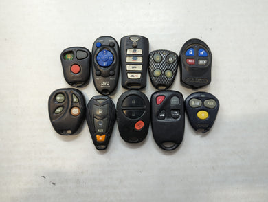 Lot of 10 Aftermarket Keyless Entry Remote Fob MIXED FCC IDS MIXED PART