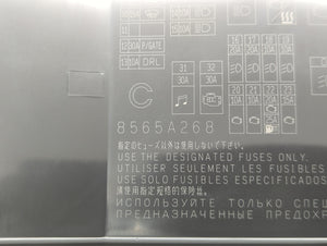 2012-2017 Mitsubishi Outlander Sport Fusebox Fuse Box Panel Relay Module P/N:8565A268 Fits 2012 2013 2014 2015 2016 2017 OEM Used Auto Parts