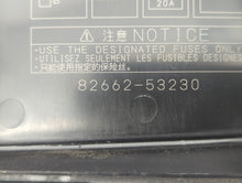 2006-2015 Lexus Is350 Fusebox Fuse Box Panel Relay Module P/N:82662-53230 Fits 2006 2007 2008 2009 2010 2011 2012 2013 2014 2015 OEM Used Auto Parts