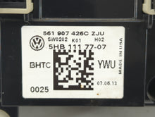 2013-2015 Volkswagen Passat Climate Control Module Temperature AC/Heater Replacement P/N:561 907 426C Fits 2013 2014 2015 OEM Used Auto Parts