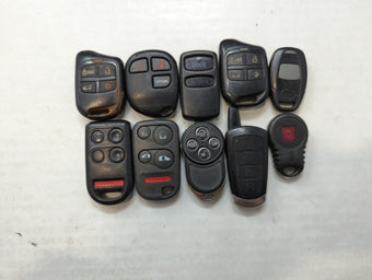 compare product Lot of 10 Aftermarket Keyless Entry Remote Fob MIXED FCC IDS MIXED PART