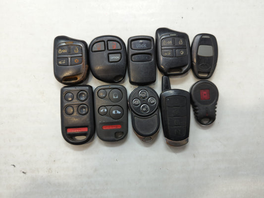 Lot of 10 Aftermarket Keyless Entry Remote Fob MIXED FCC IDS MIXED PART - Oemusedautoparts1.com
