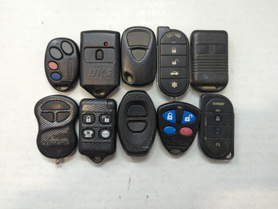 Lot of 10 Aftermarket Keyless Entry Remote Fob MIXED FCC IDS MIXED PART