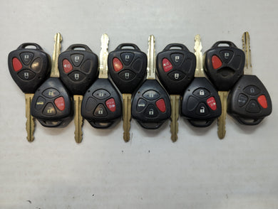 Lot of 10 Aftermarket Toyota Keyless Entry Remote Fob MIXED FCC IDS