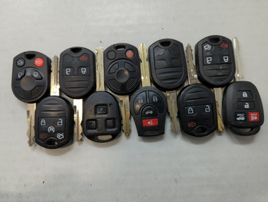 Lot of 10 Aftermarket Keyless Entry Remote Fob MIXED FCC IDS MIXED PART