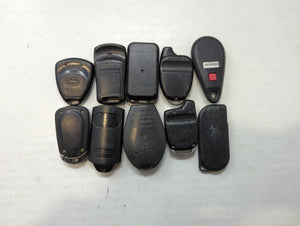 Lot of 10 Aftermarket Keyless Entry Remote Fob MIXED FCC IDS MIXED PART