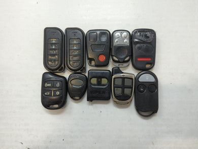 Lot of 10 Aftermarket Keyless Entry Remote Fob MIXED FCC IDS MIXED PART