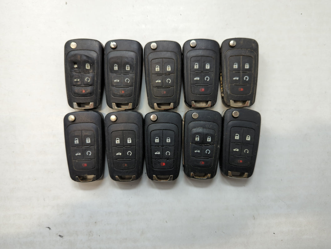 Lot of 10 Aftermarket Chevrolet Keyless Entry Remote Fob MIXED FCC IDS