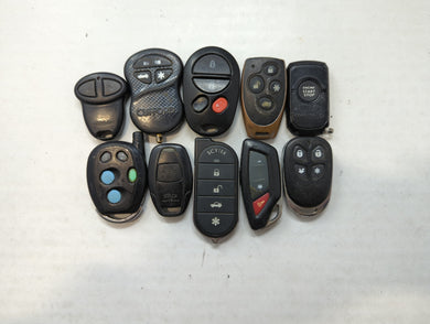 Lot of 10 Aftermarket Keyless Entry Remote Fob MIXED FCC IDS MIXED PART