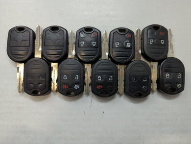 Lot of 10 Aftermarket Keyless Entry Remote Fob MIXED FCC IDS MIXED PART