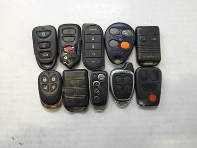 Lot of 10 Aftermarket Keyless Entry Remote Fob MIXED FCC IDS MIXED PART