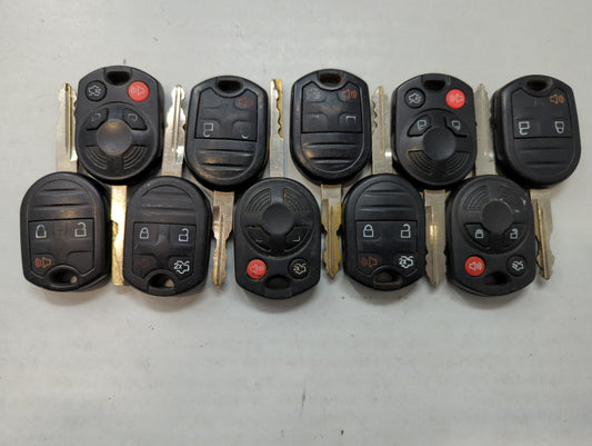 Lot of 10 Aftermarket Ford Keyless Entry Remote Fob MIXED FCC IDS MIXED - Oemusedautoparts1.com