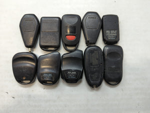 Lot of 10 Aftermarket Keyless Entry Remote Fob MIXED FCC IDS MIXED PART