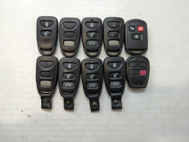 Lot of 10 Aftermarket Hyundai Keyless Entry Remote Fob MIXED FCC IDS