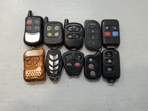 Lot of 10 Aftermarket Keyless Entry Remote Fob MIXED FCC IDS MIXED PART