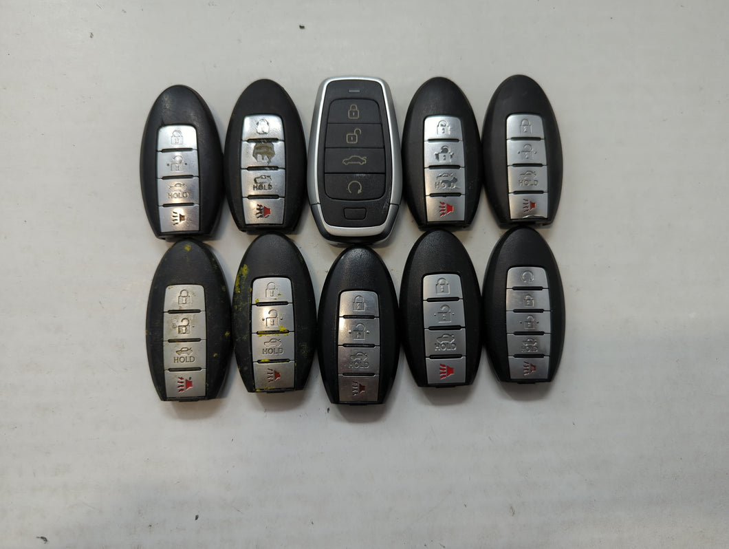 Lot of 10 Aftermarket Keyless Entry Remote Fob MIXED FCC IDS MIXED PART