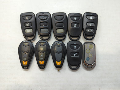 Lot of 10 Aftermarket Keyless Entry Remote Fob MIXED FCC IDS MIXED PART