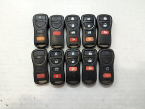 Lot of 10 Aftermarket Nissan Keyless Entry Remote Fob MIXED FCC IDS