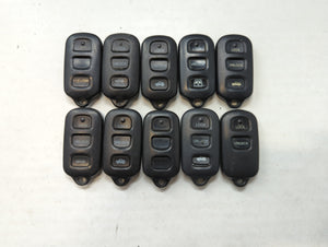 Lot of 10 Aftermarket Keyless Entry Remote Fob MIXED FCC IDS MIXED PART