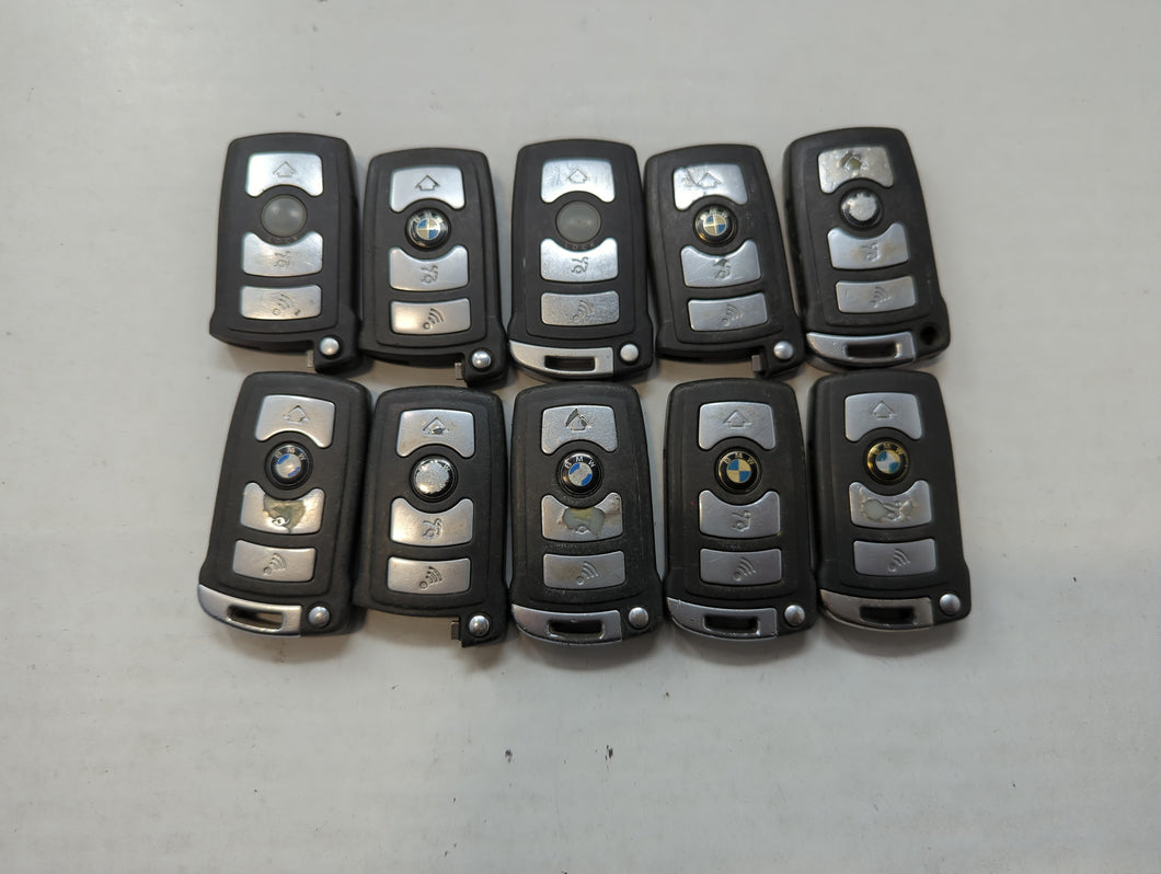 Lot of 10 Bmw Keyless Entry Remote Fob MIXED FCC IDS MIXED PART NUMBERS