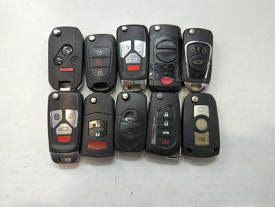 Lot of 10 Aftermarket Keyless Entry Remote Fob MIXED FCC IDS MIXED PART