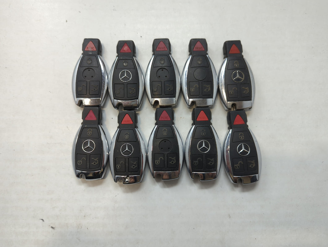 Lot of 10 Mercedes-Benz Keyless Entry Remote Fob IYZDC07 MIXED PART