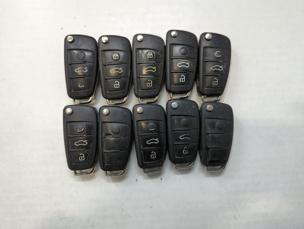 Lot of 10 Audi Keyless Entry Remote Fob IYZ3314 | NBGFS12P71 | MYT4073A