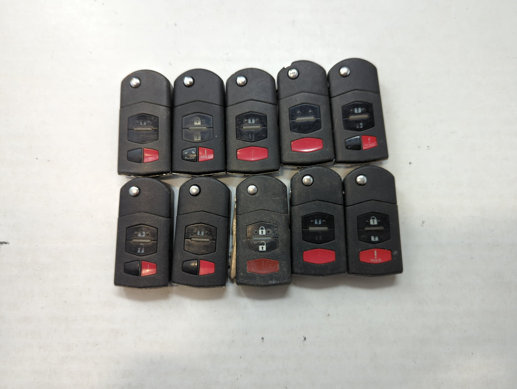 Lot of 10 Mazda Keyless Entry Remote Fob KPU41788 | BGBX1T478SKE12501