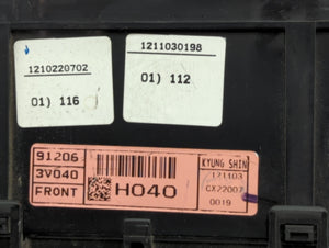 2012-2013 Hyundai Azera Fusebox Fuse Box Panel Relay Module P/N:91206 3V040 Fits 2012 2013 OEM Used Auto Parts