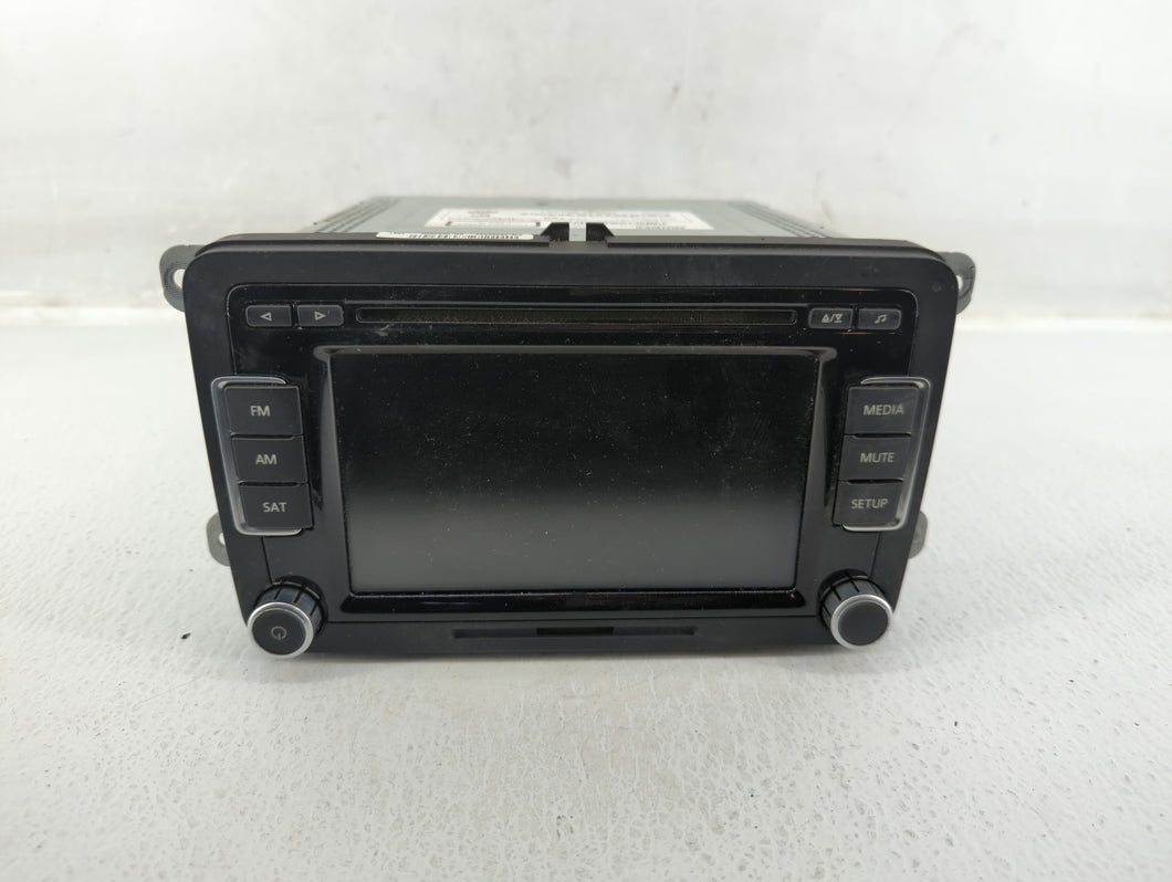 2012-2015 Volkswagen Cc Radio AM FM Cd Player Receiver Replacement P/N:1K0 035 180 AD Fits 2010 2011 2012 2013 2014 2015 OEM Used Auto Parts