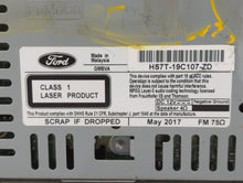 2017-2020 Ford Fusion Radio AM FM Cd Player Receiver Replacement P/N:HS7T-19C107-ZD Fits 2017 2018 2019 2020 OEM Used Auto Parts