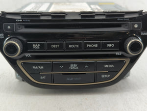 2014-2016 Hyundai Genesis Radio AM FM Cd Player Receiver Replacement P/N:96560-2M553YHG Fits 2014 2015 2016 OEM Used Auto Parts