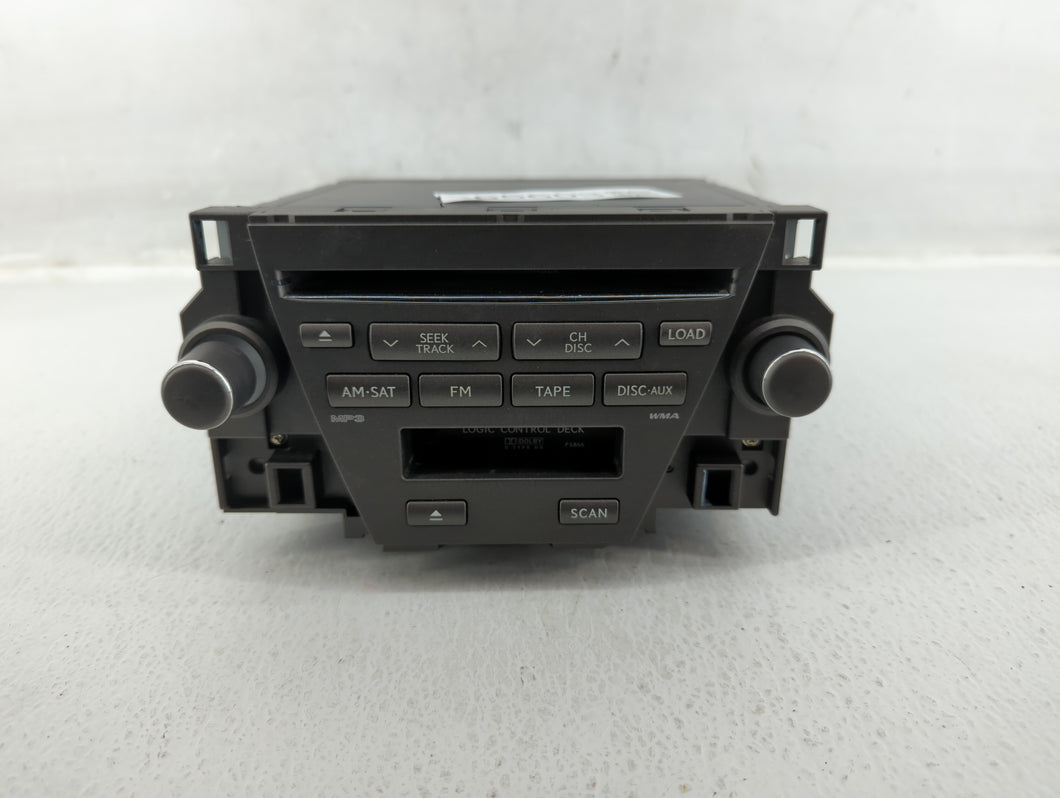 2007-2009 Lexus Es350 Radio AM FM Cd Player Receiver Replacement P/N:86120-33730 Fits 2007 2008 2009 OEM Used Auto Parts