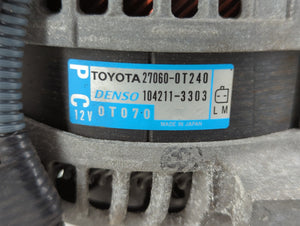 2014-2019 Toyota Corolla Alternator Replacement Generator Charging Assembly Engine OEM P/N:27060-0T240 Fits OEM Used Auto Parts